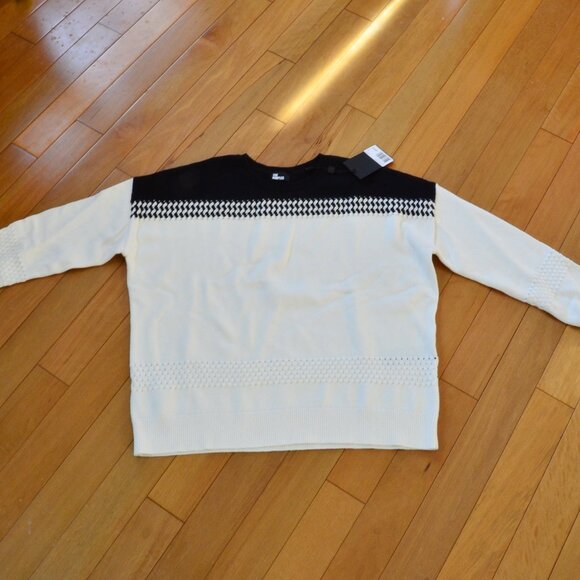 The Kooples Two-tone jumper Size M NWT - Picture 2 of 11